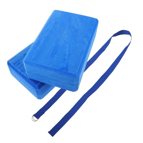 COOLHIYA High-Density Blue Yoga Block Set
