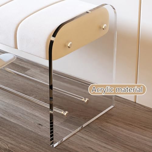 Étagère à chaussures en acrylique avec coussin pour entrée moderne - 4