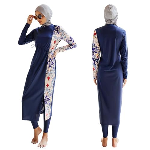 Burkini para playa y piscina cómodo de 3 piezas para vacaciones de verano