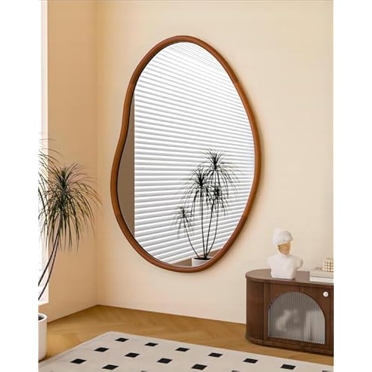 Irregular Wall Mirror Decorative Asymmetrical Mirror Abstract 43x30 inch