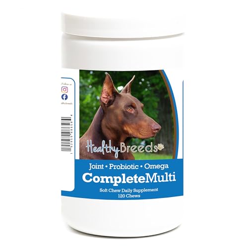 Image of Healthy Breeds Doberman Pinscher All In One Multivitamin Soft Chew 120 Count