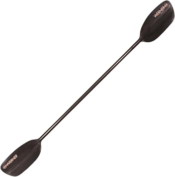 Werner Paddles Desperado CF 1 Piece Straight Shaft Kayak Paddle - Lightweight Carbon-Fiber Reinforced Paddle for Whitewater