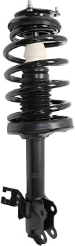 Strut Assembly Suspension Shock Absorber and Front Left Driver Upper Lower Side Black Non-Adjustable Twin-Tube for Nissan for Sentra 1.8L 2002-2003 12.91 in. Body Length 172106