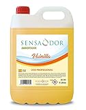 Ambientador Vainilla SENSAODOR, 5 Litros, Amarillo, Garrafa, Profesional, Empresas, Negocio, Limpieza, Neutralizador, Quitaolor, Buen olor, Aromatizador