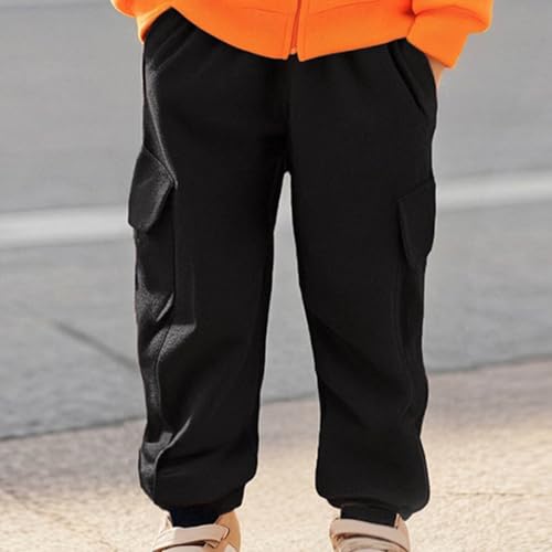 Xiaojmake Toddler Cargo Pants for Little Girls & Boys Cotton Casual Trousers Stretch Twill Chino Pants for Kids 2-8T3