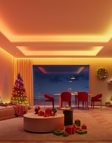 Govee 65.6 feet RGBIC LED Strip Lights for Bedroom, Smart Strip Lights Alexa Compatible, Color Changing LED Lights, Home Decor, 2 Rolls of 32.8 feet