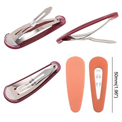 Boobeen 20 Pack Pinzas para Cabello Metálicas Acrílicas miniatura 2
