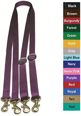 Jacks 346-BU Cross Ties, Burgundy