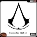 Custom Vinyl Pegatina Assassins (Plata)