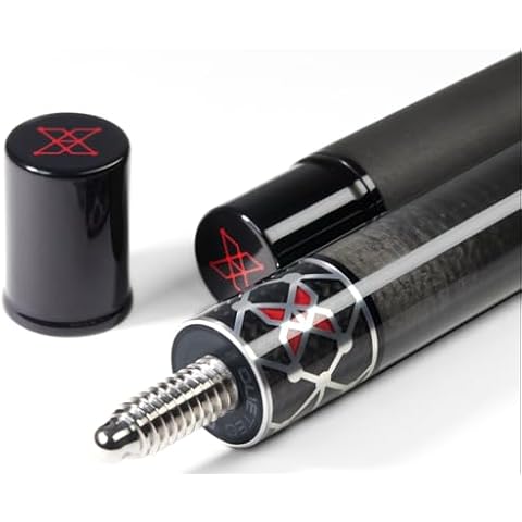 Cuetec Cynergy X Black Two-Piece 12.5mm Carbon Fiber Pool Cue Stick (95-120NW) Cover