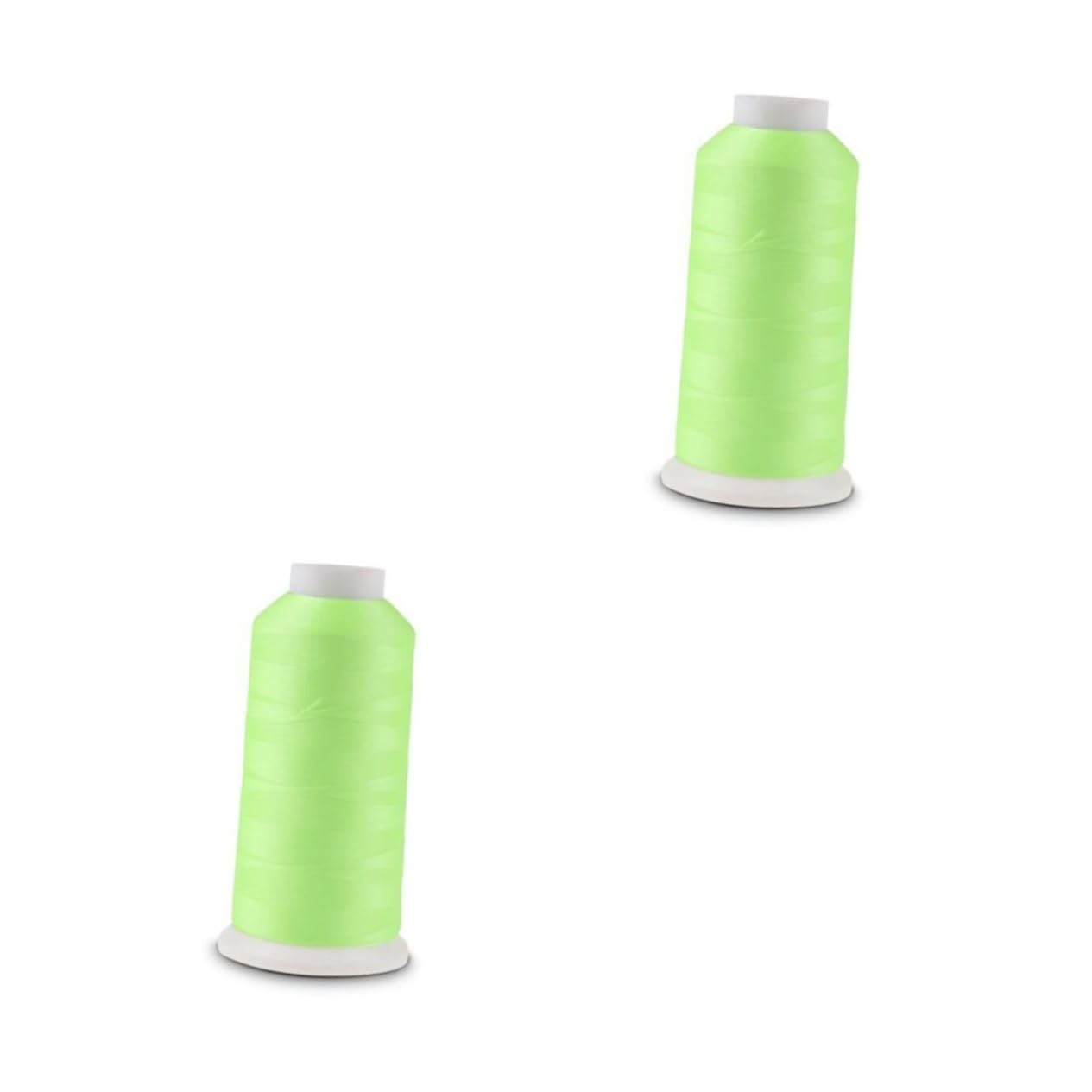 SHINEOFI 2piezas Hilo De Bordar Luminous Glow in The Dark Yards Hilo De Coser Verde Para Bordado y Manualidades Para Proyectos Creativos y Decorativos
