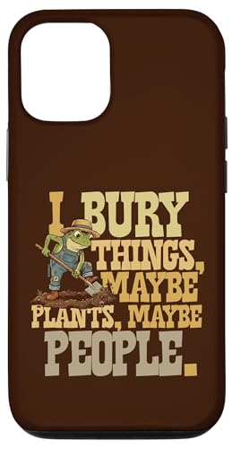 I Bury Things Maybe Plants Maybe People Frog ���[���A �X�}�z�P�[�X iPhone 12/12 Pro �p