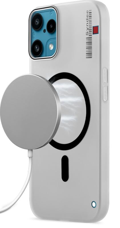 Image of Mr. Case Back Cover for Nothing Phone 3A Lite 5G Elegant Frosted White Translucent Back Only Compatible with Wireless Magnetic Accessories | Anti-Scratch Shockproof Phone Case - Black