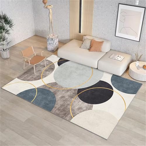 Tapi salon simplicité gris-bleu 160x230cm grand tapis chambre - 2