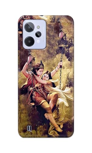 Image of Printed Hard Back Cover for Realme C31 Back Cover (Radha Krishna Love -J1) -190724(EA)