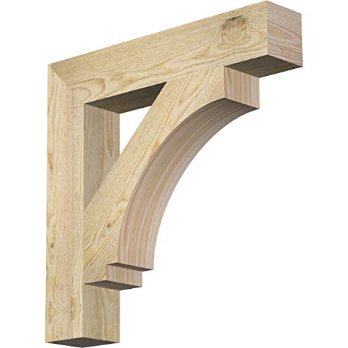 4"W x 22"D x 22"H Imperial Block Rough Sawn Bracket, Douglas Fir