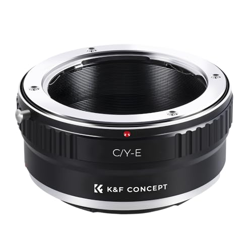 K&F CONCEPT CY-NEX Lens Mount Adapter Contax/Yashica CY to Sony NEX alpha E-mount E Adapter Ring Camera Bayonet