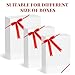 Riceshoot 24 Pcs 3 Inch Stretch Elastic Loops with Pre Tied Red Ribbon Bows Christmas Stretch Elastic Gift Bows Stretch Bows Crafts for Gift Wrapping Christmas Boxes Baby Showers Wedding Graduation