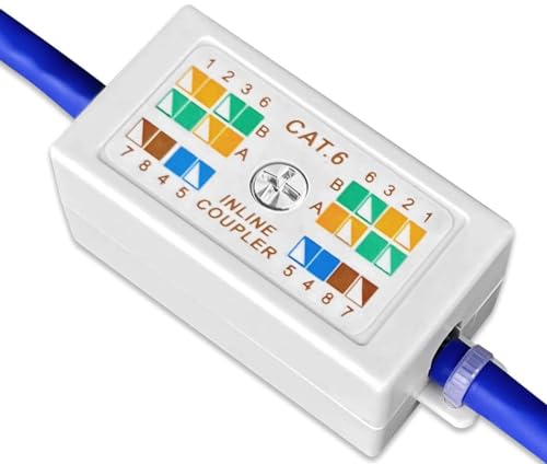 Cat 6 Junction Box 5 Pack Cat5e Splice Connector Unshielded, Punch Down Type