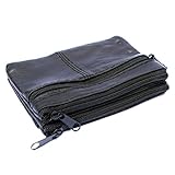 Im Fach unter dem Reißverschluss bzw. den Reißverschlüssen ist Platz für Ausweis, Führerschein und einige Kreditkarten