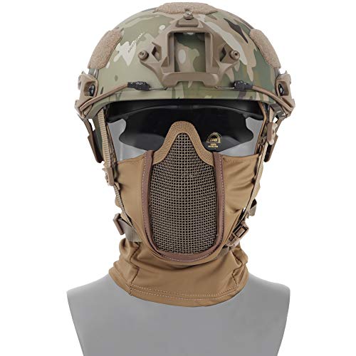 Taktische Ausrüstung Atmungsaktive Sturmhaube Netzmaske Vollgesichtsmaske Airsoft CS Jagd Radfahren Kapuze Nackenwärmer