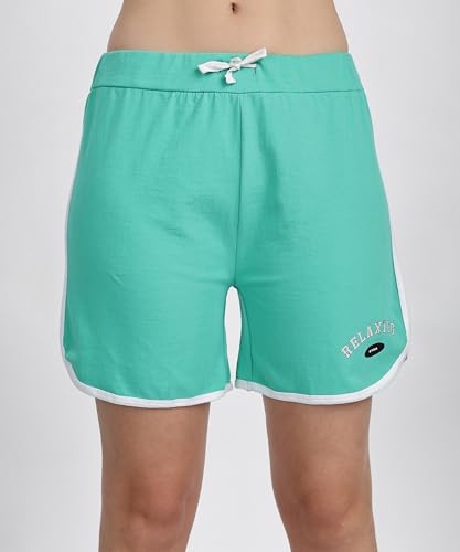 Image of SHODOX 100% Cotton Women Casual Shorts - Printed Short for Gym, Yoga, Cycling, Dance, Summer - Regular Fit (Pack of 2)