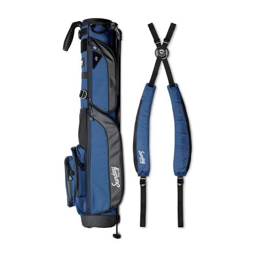 Miniatura 6 de Sunday Golf Bolsa Loma Xl - Bolsa Liviana Con Correa Y Soporte - Bolsa De Golf Pitch N Putt Fácil De Transportar - Par 3 Y Campos Ejecutivos, 3.4 Libras Azul Cobalto