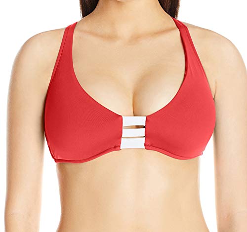 Haut de bikini Seafolly Chili Red bonnet D maillot de bain halter pour femme