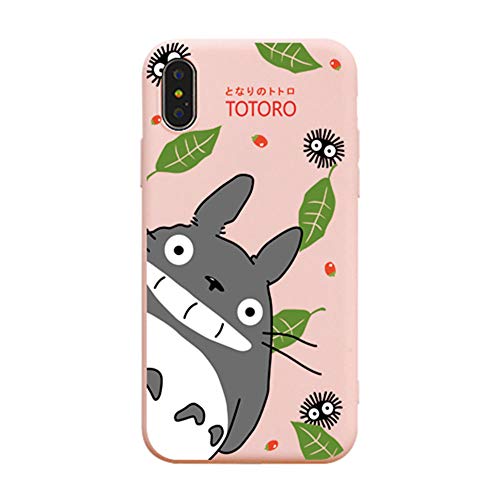 for iPhone 8 Plus Case, for iPhone 7 Plus Cover, Cute Cartoon Anime Full-Print Soft Case Cover for iPhone Xs Max XR 6S 7 8 Plus (Pink, for iPhone 7 Plus/8 Plus)