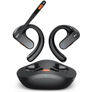 EKSA S30 Open Ear Bluetooth Kabellose Kopfhörer, Bluetooth 5.3 kabellose Headphones mit ENC Mikrofon, 70 Stunden Laufzeit, tiefer Bass, IPX5 wasserdicht, Begleiter bei Büroarbeit/Freizeit/Sports