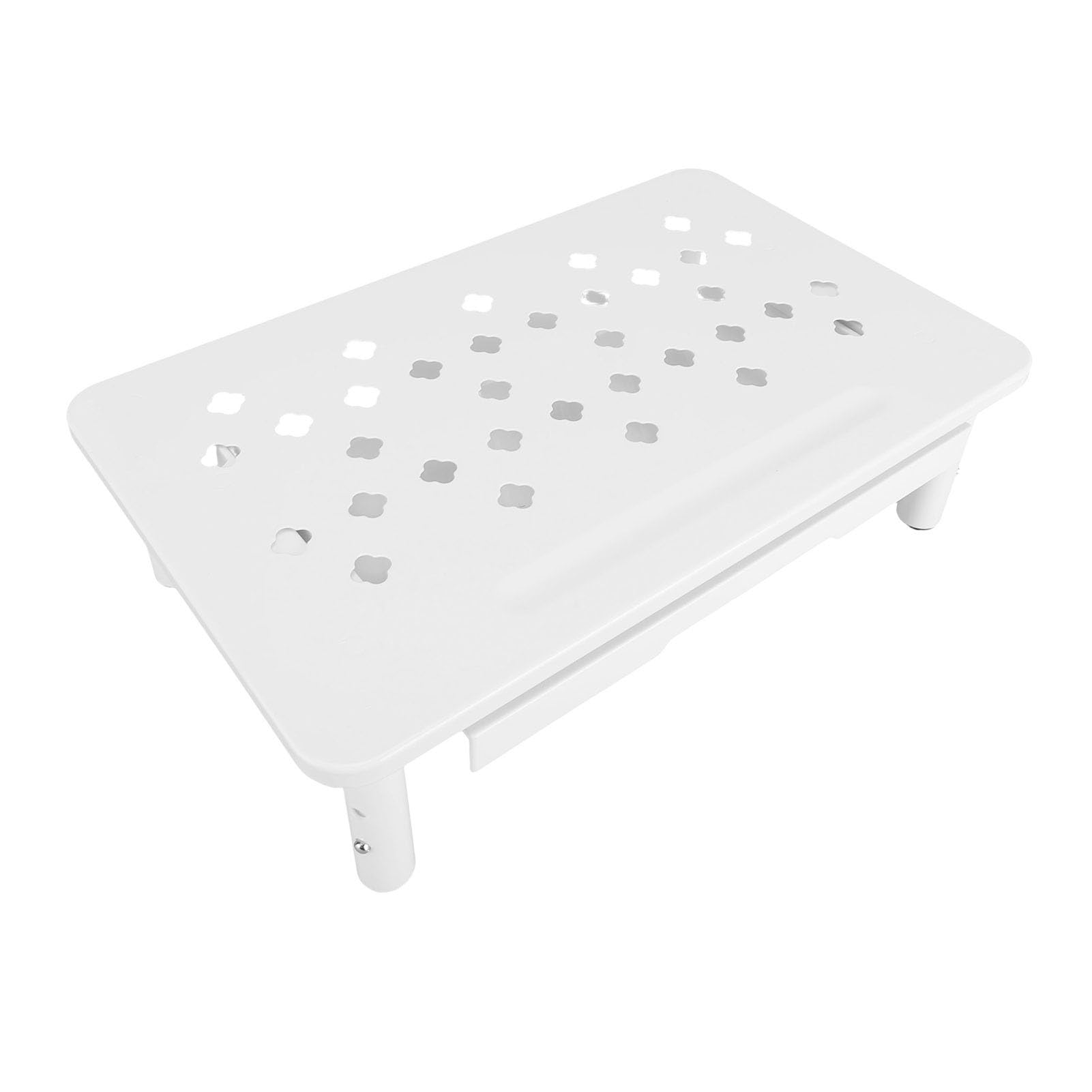 Standing Desk Height Adjustable Carbon Steel 3 Levels Ventilation Holes with Drawer for Laptop Riser Printer Shelf Document — view 8