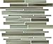 4" x 6" Sample - Utaupia Linear Hand Painted Glass Tiles