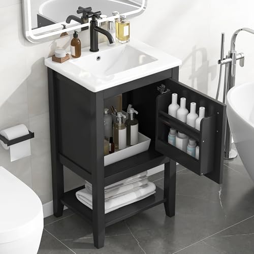 Bellemave 20" Small Bathroom Vanity with Sink, Modern Bathroom Storage