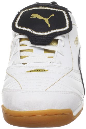 PUMA Men's Esito Finale IT Soccer Shoe,White/Black/Team Gold,13 D US