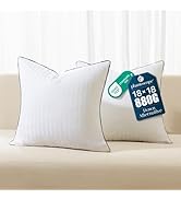 Phantoscope 18x18 Pillow Inserts, Down Alternative Pillow Inserts Set of 2 Throw Pillows with 100...