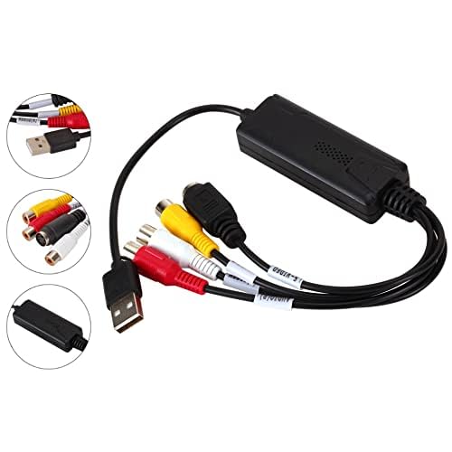 Image of VHS to Digital Converter USB 2.0 Video Converter Audio Capture Card VHS VCR HDTV to Digital Converter Support Win 7 /8 /10