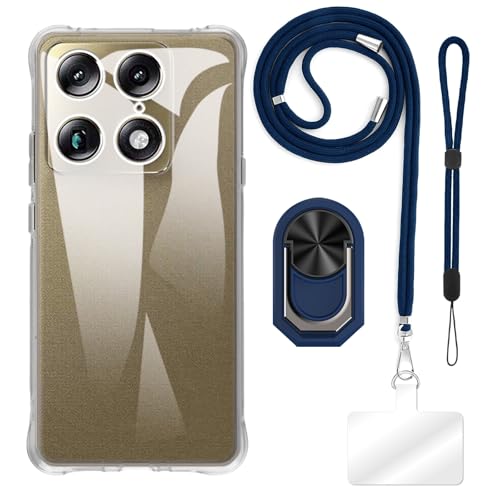 ESACMOT [4 in 1] �P�[�X Motorola Moto X70 Air Pro 5G �Ƃ̌݊�������A�X�g���b�v�A���X�g�o���h�A�����O�t���A�ϏՌ��ی�J�o�[���s�p�Z�b�g (�N���A�P�[�X + �u���[�Z�b�g)