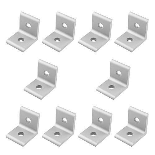 JCBIZ 10pcs 3030 Aluminum Extrusion Profile Inside Corner Bracket Right Angle Connector 26x30x30mm