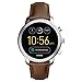 Fossil Q Men's Gen 3 Explorist Stainless Steel and Leather Smartwatch, Color: Silver-Tone, Brown (Model: FTW4003)