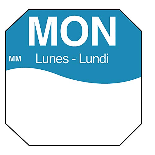DayMark Day of The Week 1" x 1" Removable Label, MON (Roll of 1000) - Thumbnail 3