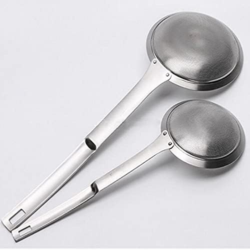 Stainless Steel Mesh Skimmer Vegetable Oil Colander Strainer Soup Pot Small Kitchen Tools(33cm)