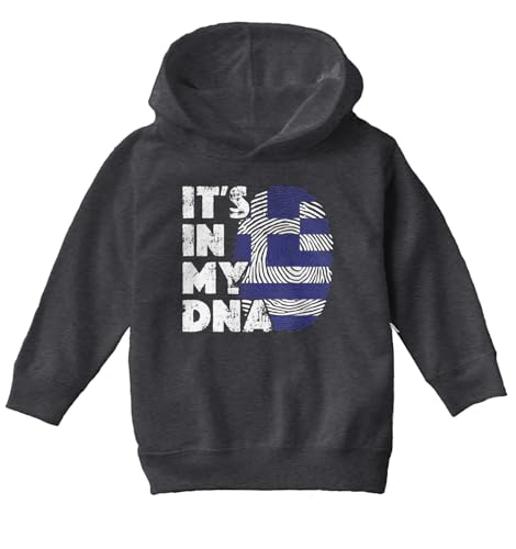 Haase Unlimited It's In My DNA Greece Finger Print Toddler/Youth Fleece Hoodie