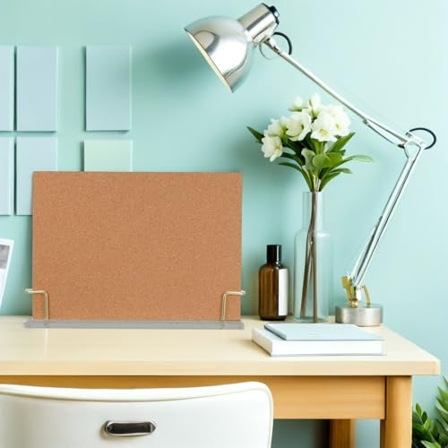 Tableau d'affichage en liège avec support acrylique transparent stable