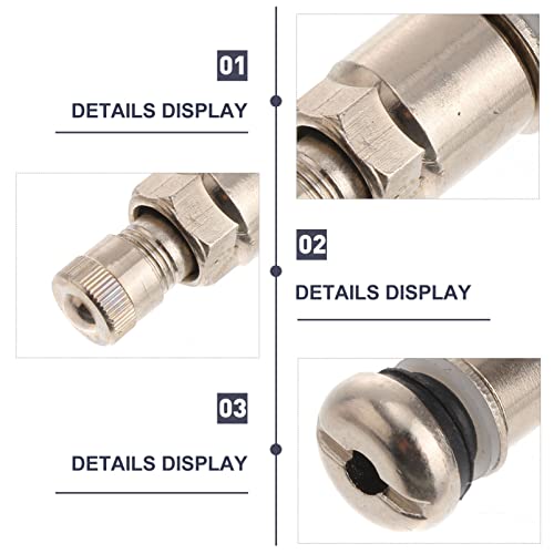 Villful Accessories In Metal Valve Bolt- Valves Rim Tyre Wheel Bolt-In Tubeless Stem For Stainless Car Core Holes Replacement Steel Tire Caps Stems #TOP7