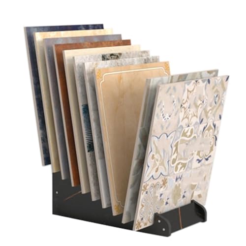 Floor Tile Display Stand,Wooden Floor Sample Holder Door Stand,Ceramic Sample Display Rack,Strong Load-Bearing Large Ceramic Sample Holder for Placing Various Building Material Samples,Save Space