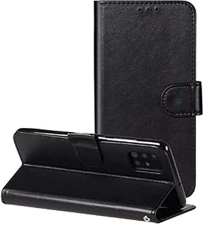 Capa Capinha Carteira 360 Para Samsung Galaxy A71 com Tela de 6.7Polegadas Case Couro Flip Wallet - Danet (Preto)