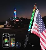 Contenu de l'emballage : un drapeau américain et un drapeau « X » de style tout-terrain sont inclus comme cadeaux gratuits. Avec des câbles et une base à ressort intégrée, profitez d'un emballage tout-en-un sans tracas, éliminant le besoin d'achats supplémentaires. Pour tout article défectueux ou question, n'hésitez pas à nous contacter.