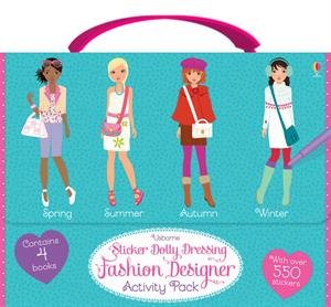 Paperback Sticker Dolly Dressing Fashion Designer Activity Pack Book
