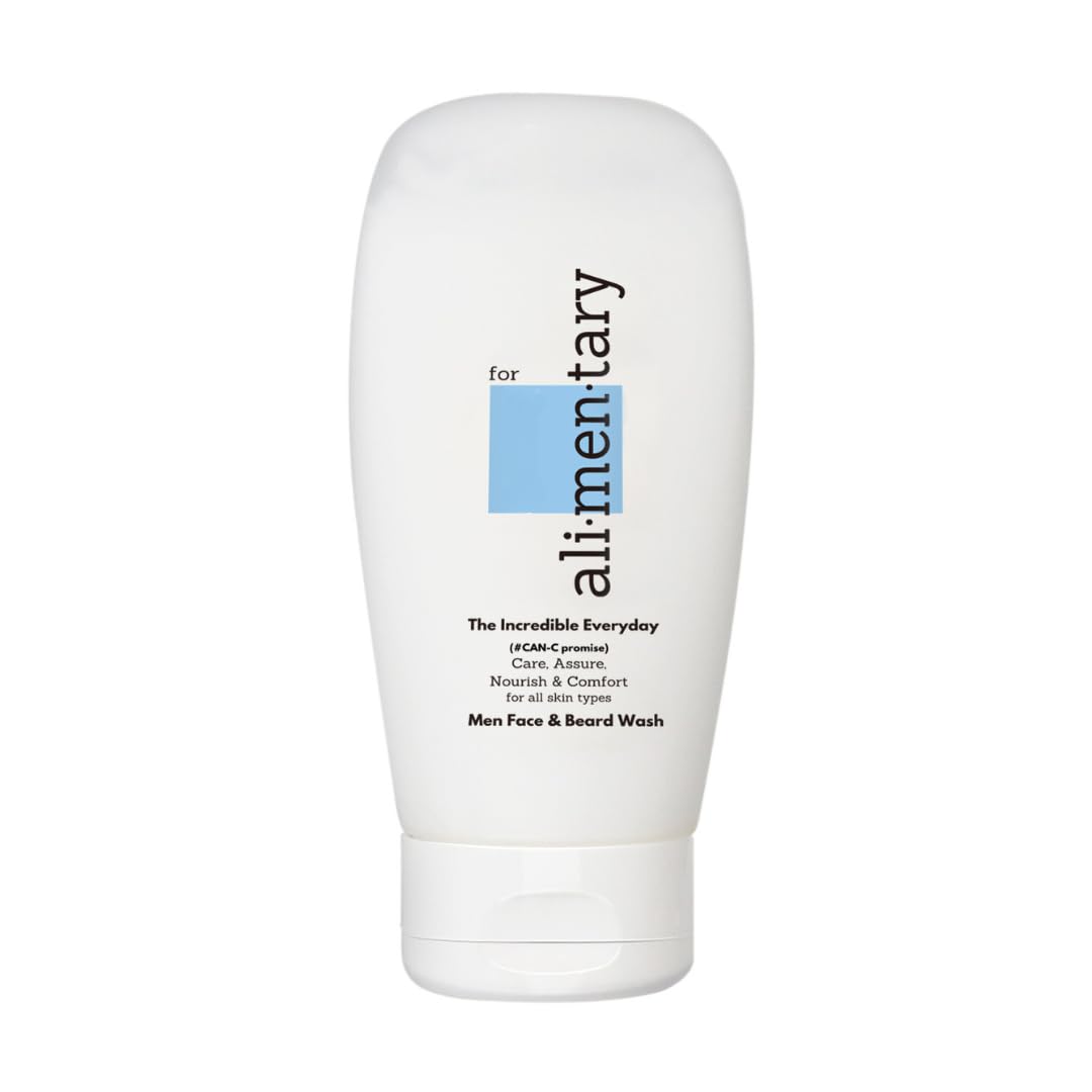 MEN Incredible Face & Beard Wash - Gentle Clean, Non Drying | Beard Dandruff Relief | No Itch Hydrating | Facial wash | 94% Natural Formula | All Skin Types | 150 ML, 5.07 oz