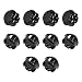 uxcell 30mm Mounting Hole Momentary Game Push Button Switch for Arcade Video Games Black 10pcs
